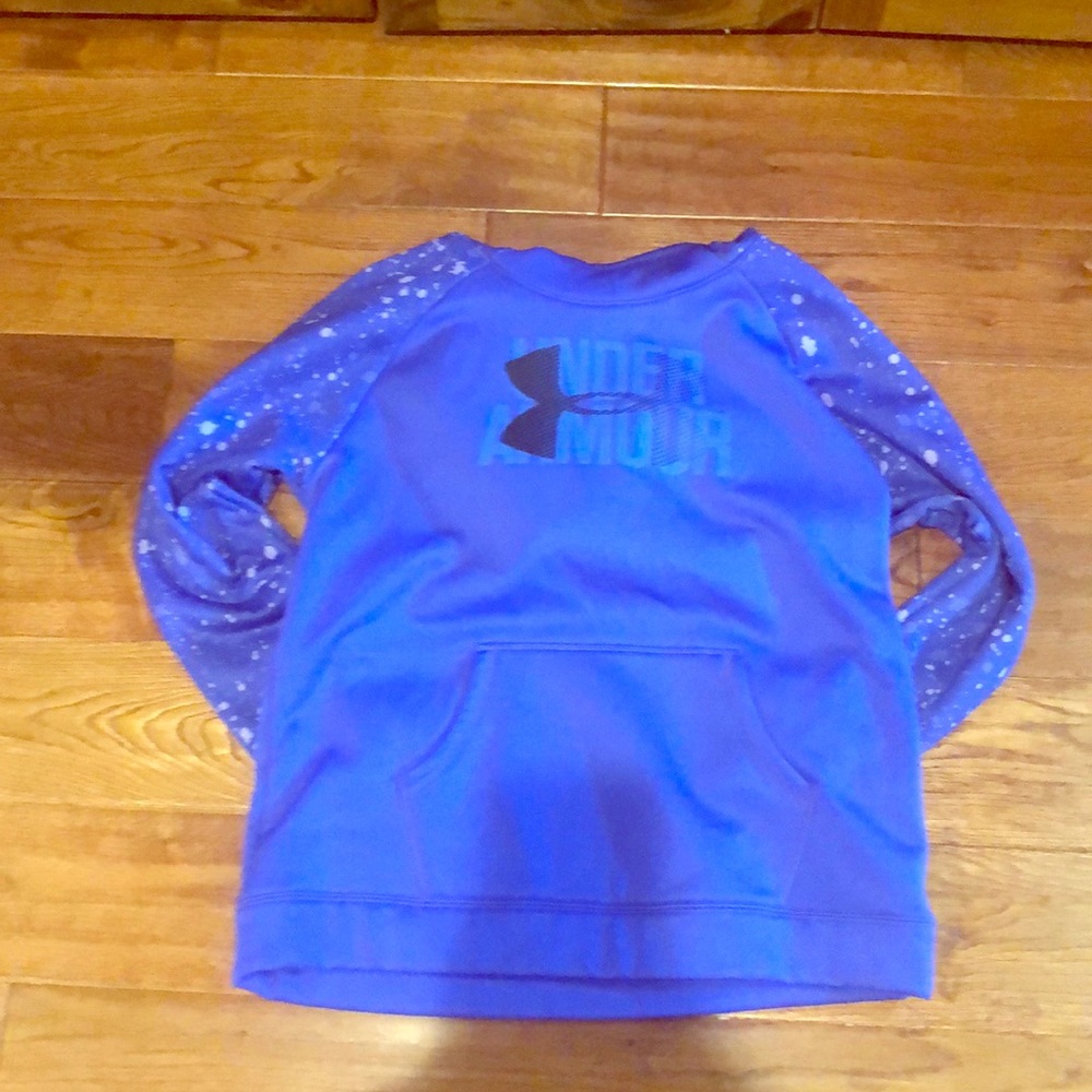 purple under armor sweatshirt